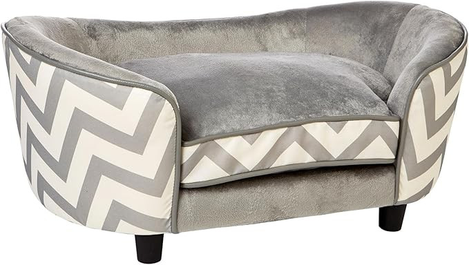 Enchanted Home Pet Snuggle Pet Sofa Bed, 26.5 by 16 by 16-Inch, Gray | Amazon (US)