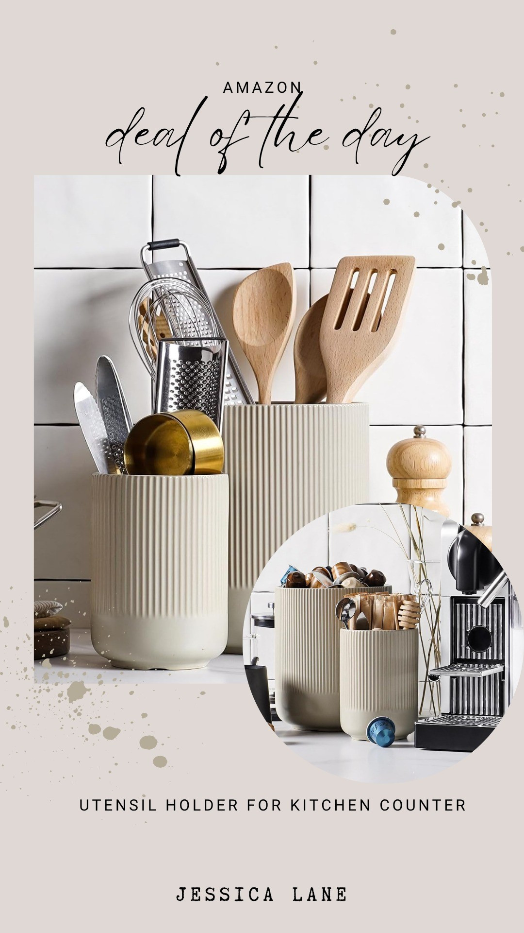 Organize your kitchen in style with these fluted ceramic utensil holders. Their minimalist design and neutral tone look beautiful on any countertop while keeping your tools within reach.#kitchenorganization #homedecor #amazonkitchen #kitchendesign

#LTKSaleAlert #LTKHome
