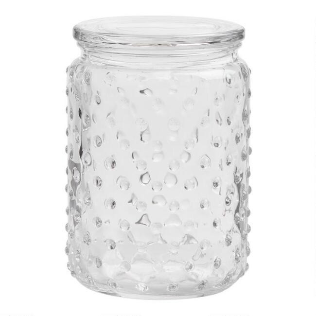 Medium Hobnail Glass Canister
							var ensTmplname="Medium Hobnail Glass Canister";
							ensT... | World Market