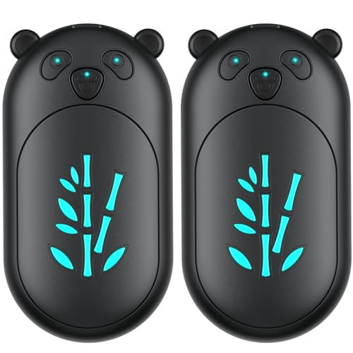 Hand Warmers Rechargeable 2 Pack, 6000mAh Electric Hand Warmer Reusable, 20Hrs Long Heating, Portable Pocket Heater Handwarmer for Women Men, Outdoor Camping, Hunting Gear (Black Panda) | Amazon (US)