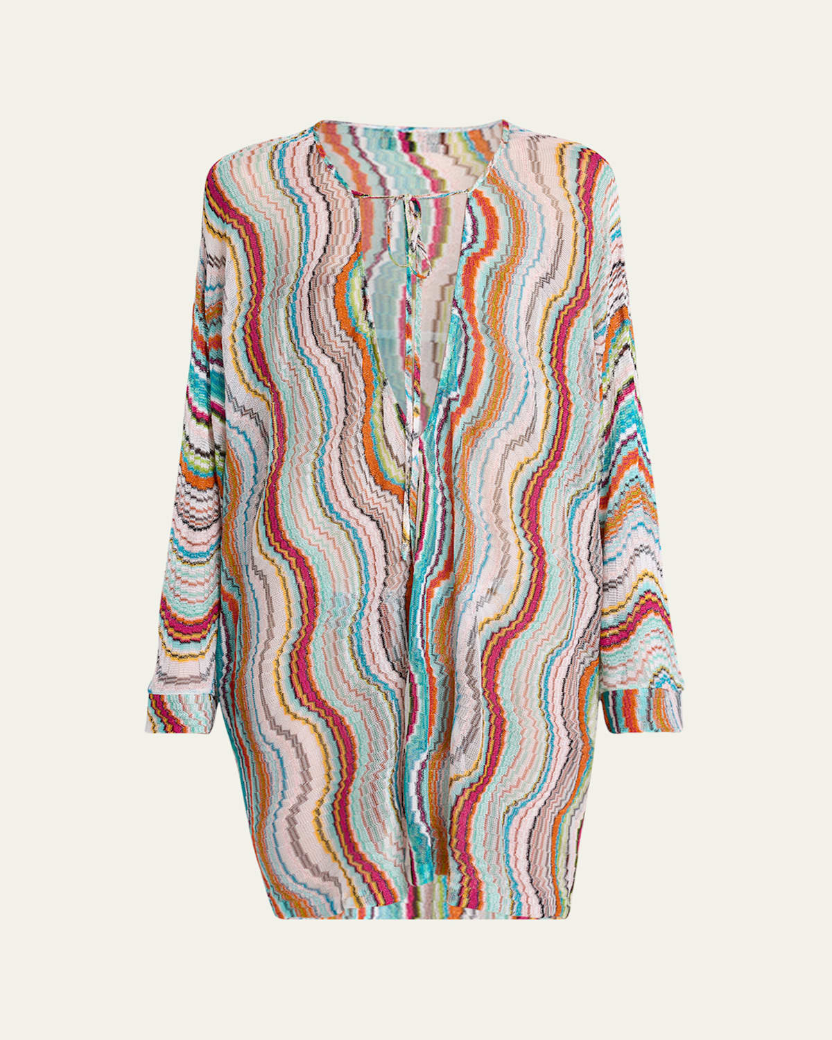 Tie-Front Tunic Coverup | Bergdorf Goodman