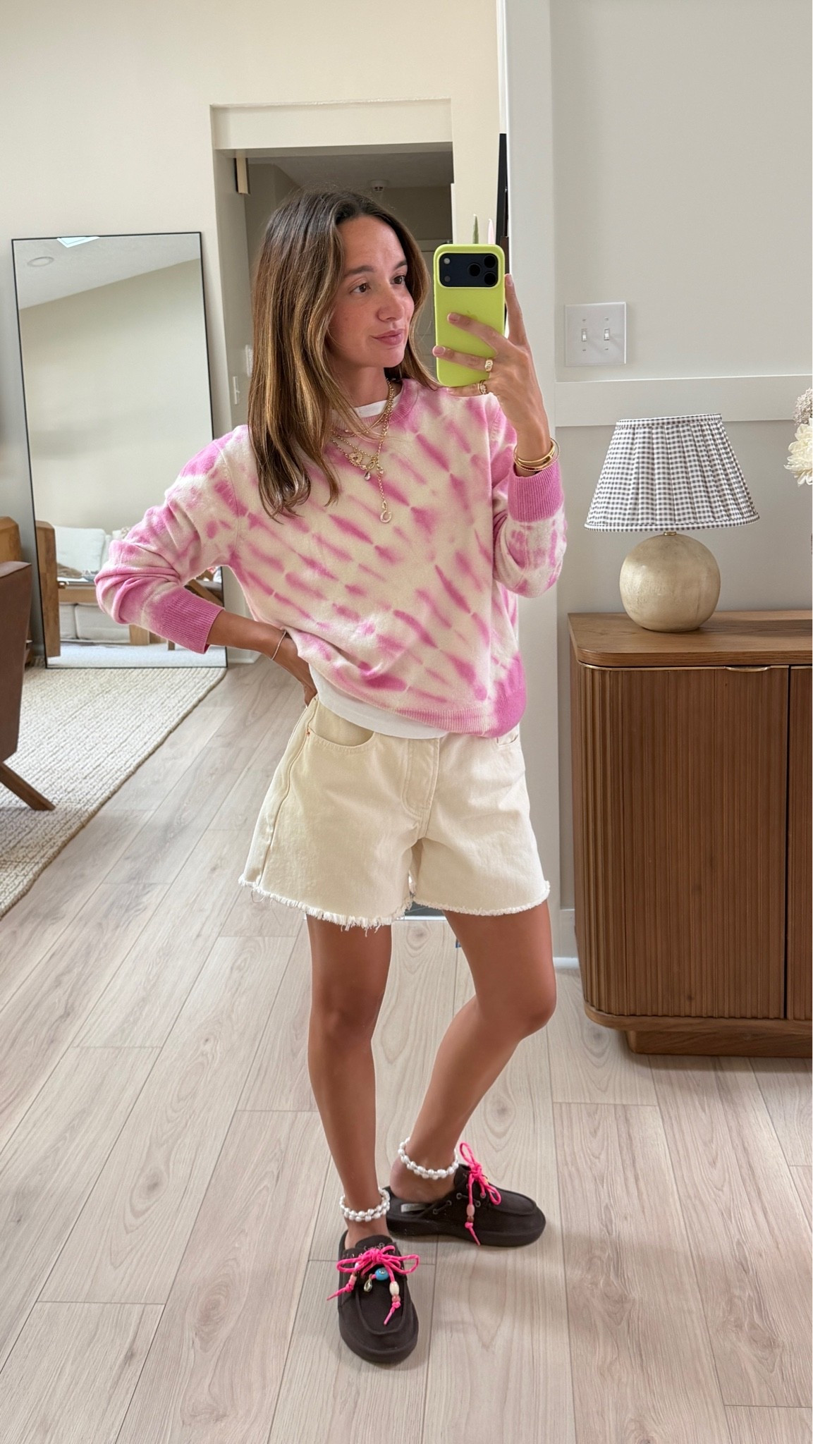 Small sweater, 24 shorts! Shoes are Brunch and jewels are ALV!