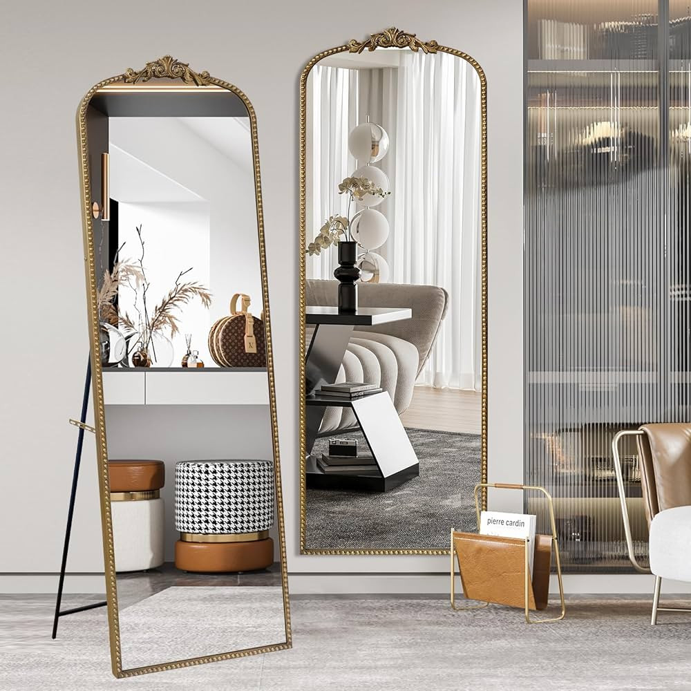 Growsun Full Body Mirror, 65''x22'' Full Length Mirror with Stand, Dressing Mirror Free Standing ... | Amazon (US)