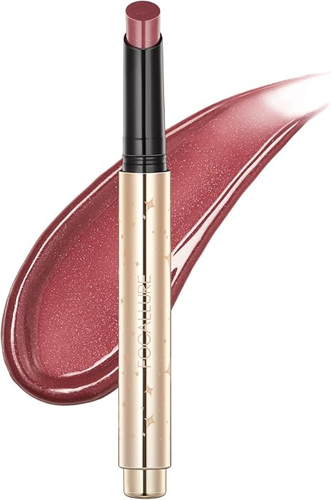 FOCALLURE Shimmer Lipstick, Moisturizing Plumping Lip Gloss, Shimmery Glossy Finish | Amazon (US)