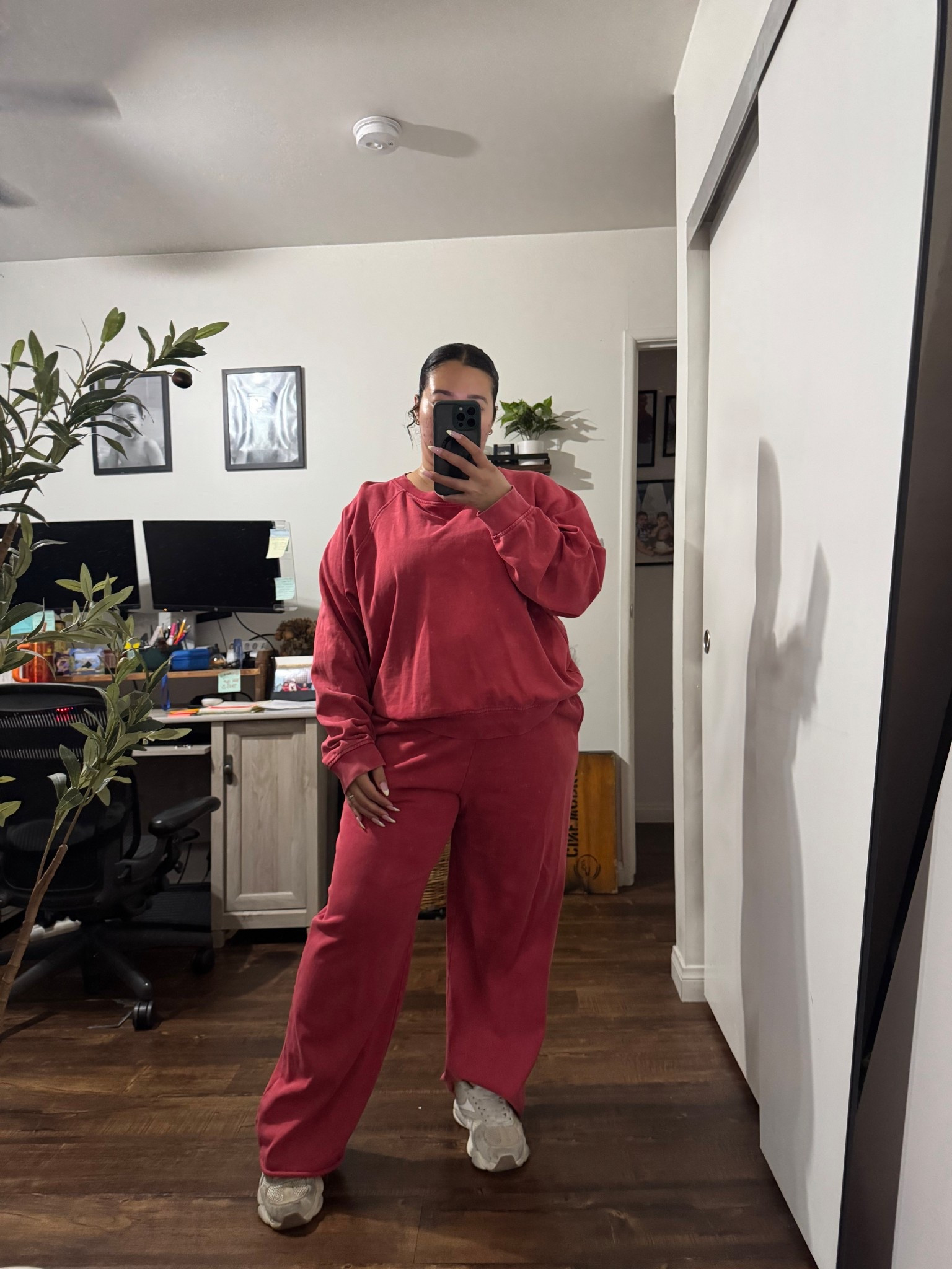 Easy outfit I’m wearing as a wfh mom and school drop offs. 

Matching set - large / runs a little big / super comfortable/ tummy friendly 

Spring outfit 
WFH outfit 
Midsize fashion 
Midsize outfit 
Curvy outfit 
Matching set 
Casual outfit 
Travel outfit 
Errands outfit 
Mom outfit 

#LTKMidsize #LTKootd #LTKmomlife

#LTKMidsize #LTKmomlife #LTKootd