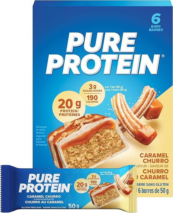 Pure Protein Bars - Nutritious, Gluten Free bar, made with Whey protein blend - low sugar, protei... | Amazon (CA)