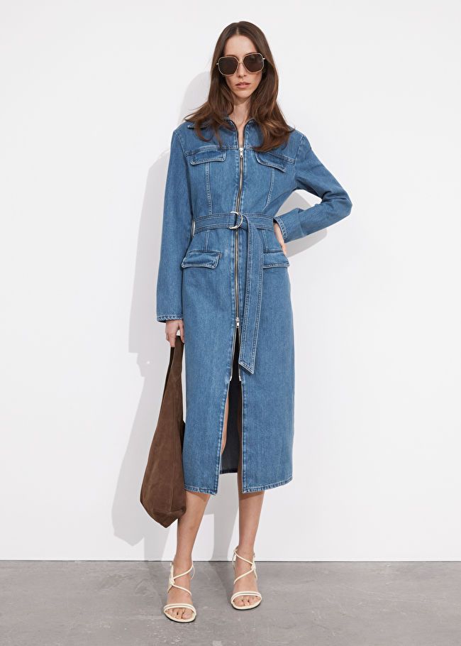 Belted Utility Midi Dress | & Other Stories US