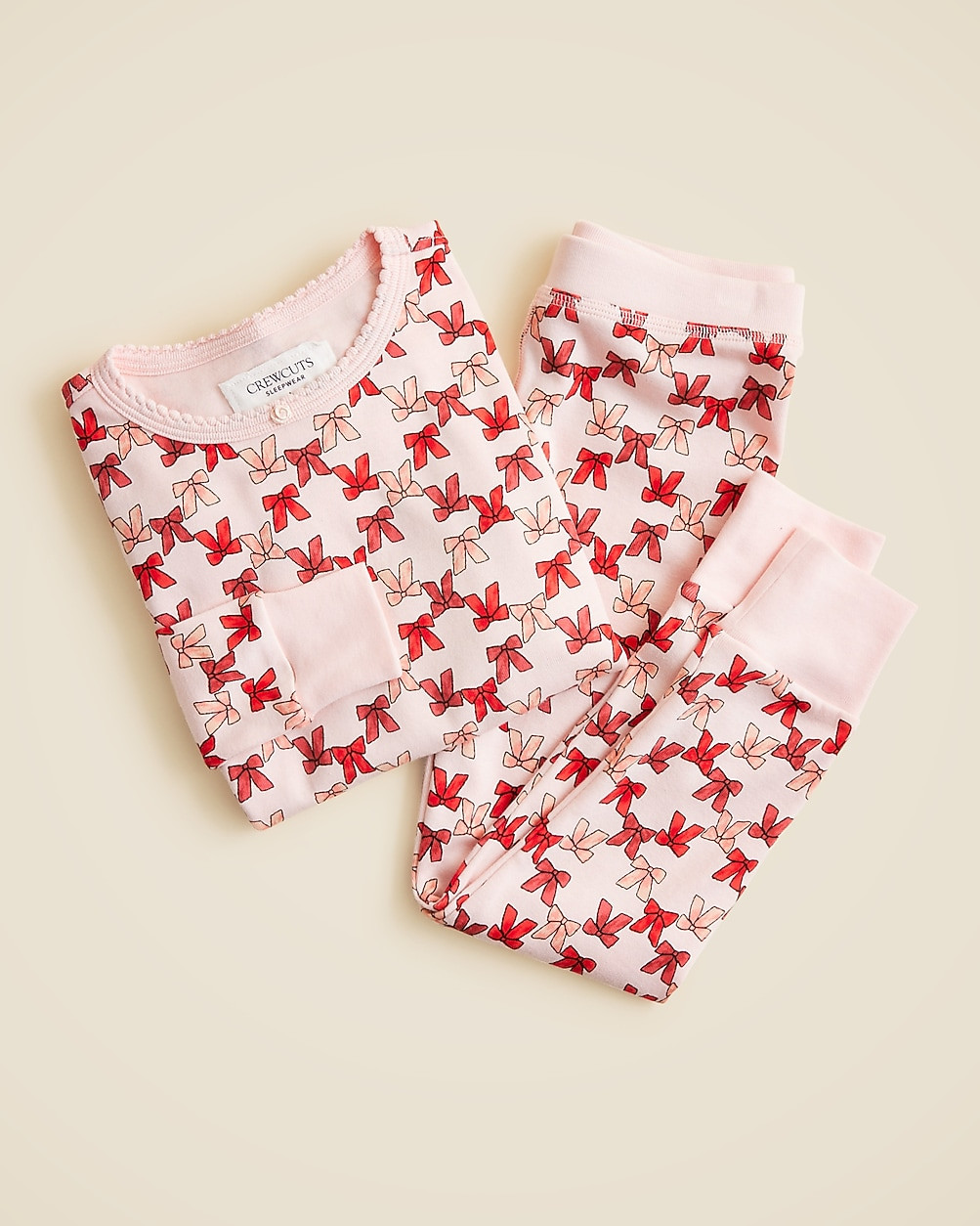 Kids' long-sleeve cotton pajama set in prints | J. Crew US
