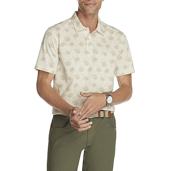 Van Heusen Weekend Floral Print Mens Short Sleeve Polo Shirt | JCPenney