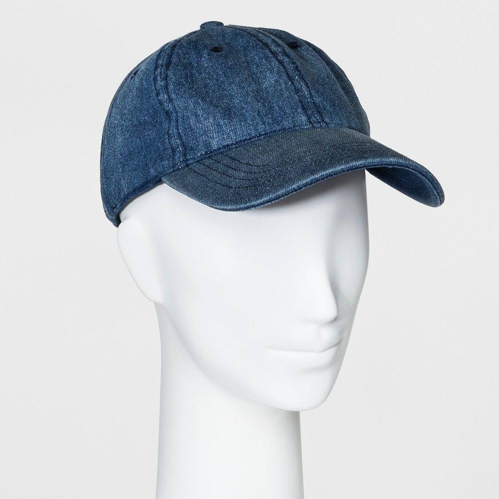 Women's Denim Baseball Hat - Universal Thread Blue One Size, Blue/Blue | Target