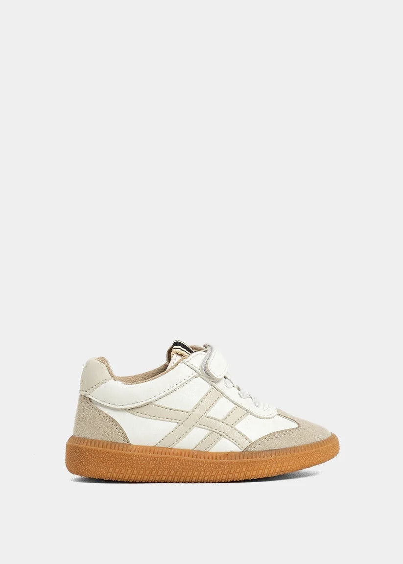 SASHA MINI White | Toddler & Kids Neutral Sneakers | SHUSHOP