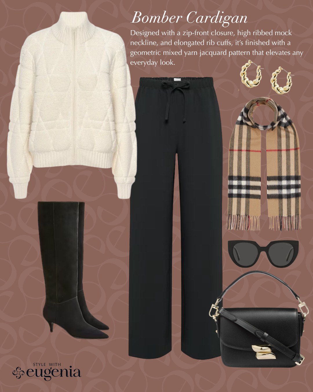 This is my kind of elevated everyday outfit. A soft bomber cardigan instantly makes a simple black pant feel intentional, not accidental. It’s cozy without being bulky, polished without trying too hard—and every piece here mixes seamlessly with what you already own. This is the kind of look that works for errands, casual meetings, or travel days when you still want to feel put together. 

 

#LTKHoliday #LTKootd #LTKPetite