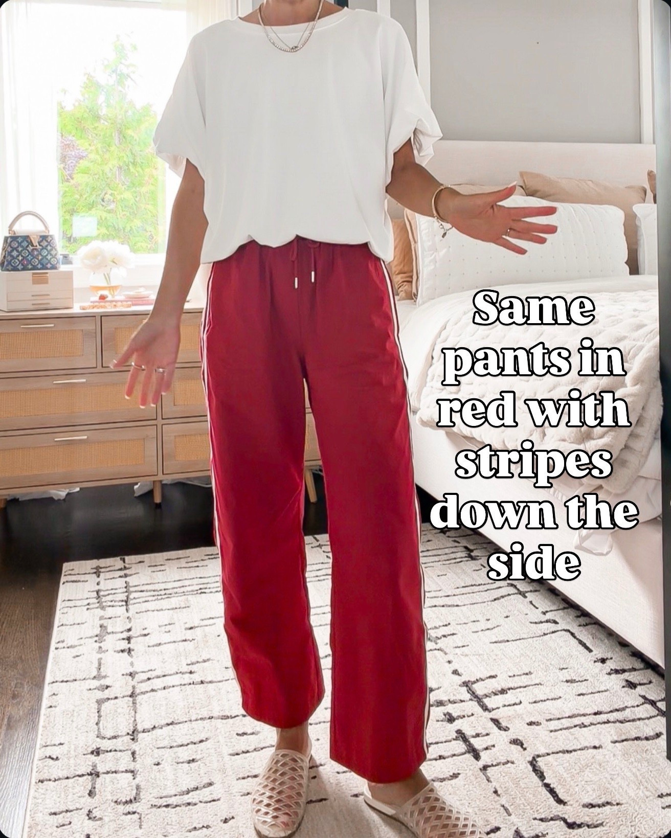 I never thought I’d say this… but at 43, I hardly wear leggings anymore. 🤍

Not because there’s anything wrong with them (I’ll absolutely still wear them for workouts and cozy days 😂)… but I realized there are so many comfy options that make me feel just a little more put together.

Lately, I’ve been reaching for:
✨ Pull-on wide leg pants
✨ Soft lightweight denim
✨ Comfy matching sets
✨ Airy linen pants
✨ Relaxed trousers that feel like pajamas

They’re just as comfortable, but I feel more like me when I put them on.

If you’ve been living in leggings because you think they’re your only comfy option, I hope this gives you a few new ideas. ❤️

#LTKSeasonal #LTKOver40 #LTKootd