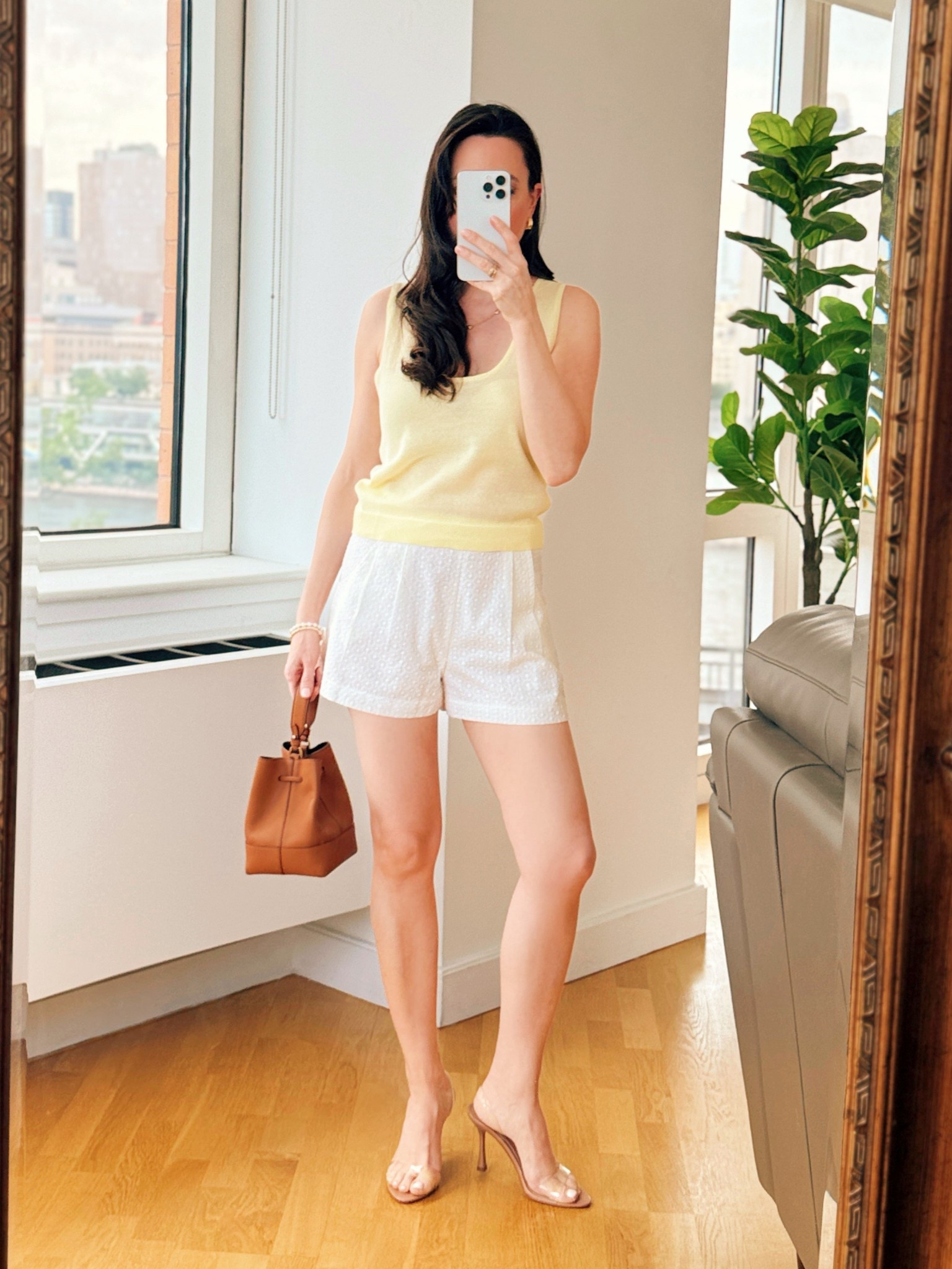 Summer outfit idea wearing butter yellow!  Yellow top S

#LTKStyleTip