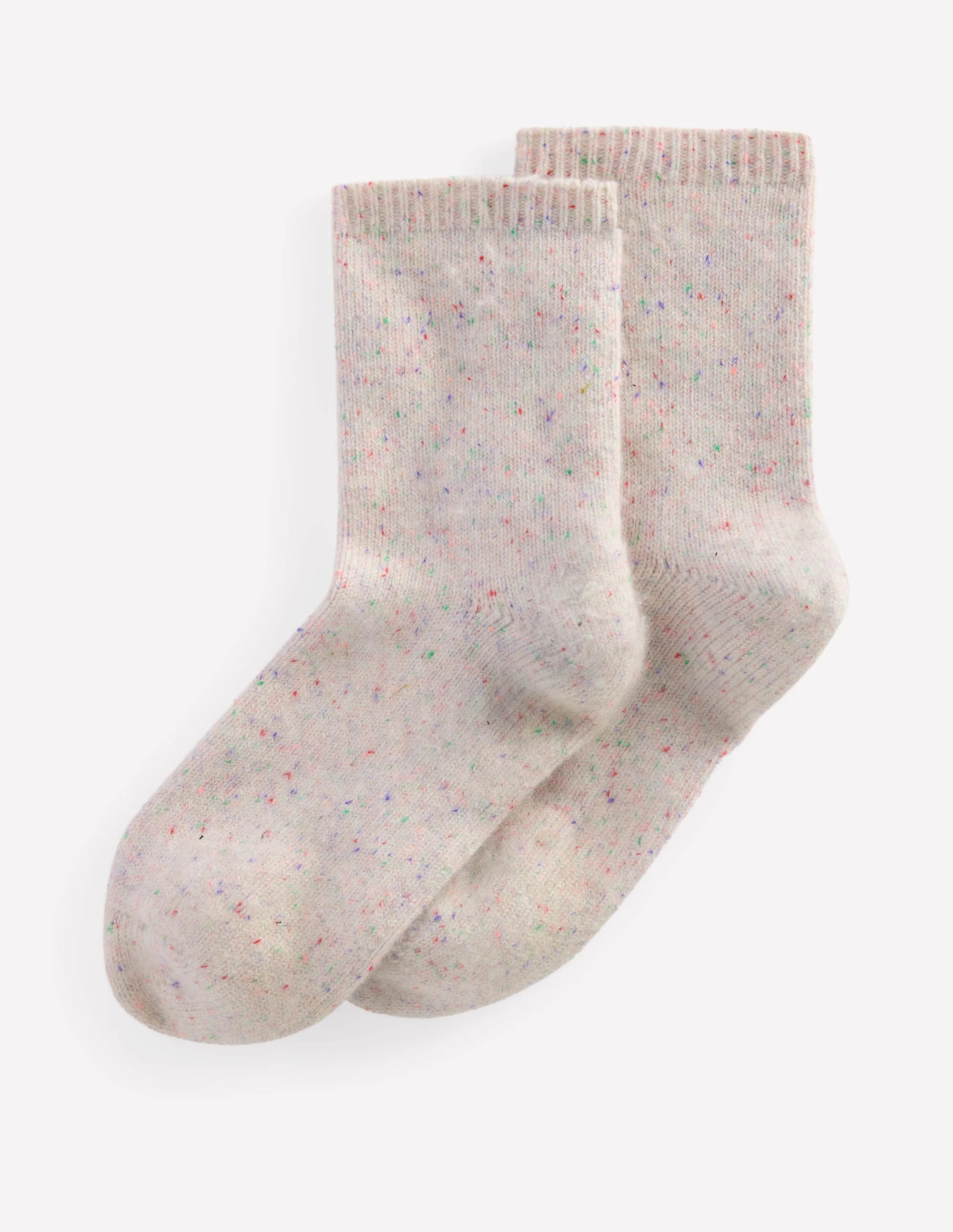 Cashmere Socks-Nepped Ivory | Boden UK