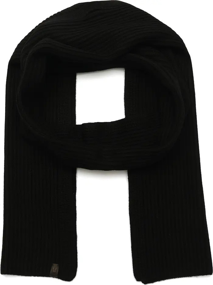 AllSaints Merino Wool Rib Scarf | Nordstrom | Nordstrom