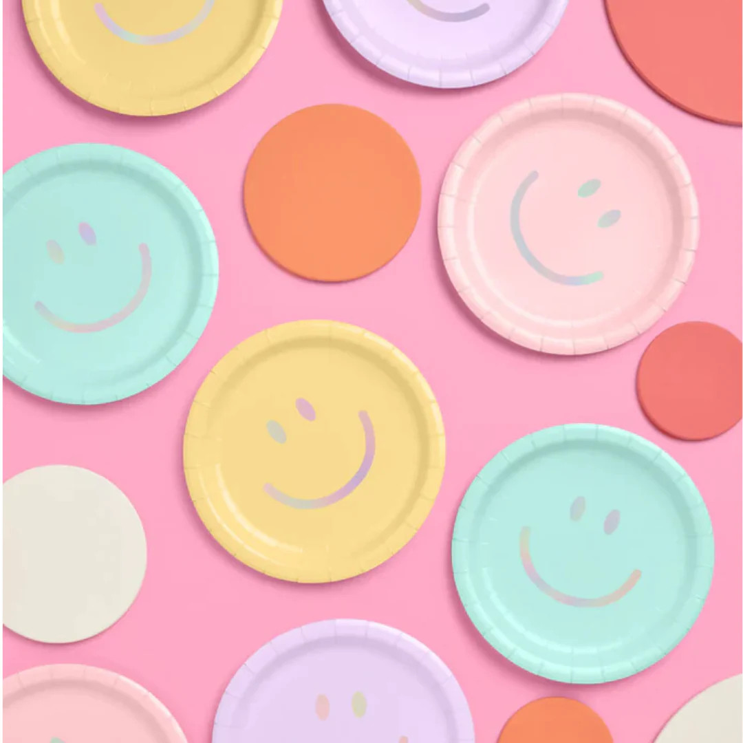 Smiley Face Large Plates | Ellie and Piper