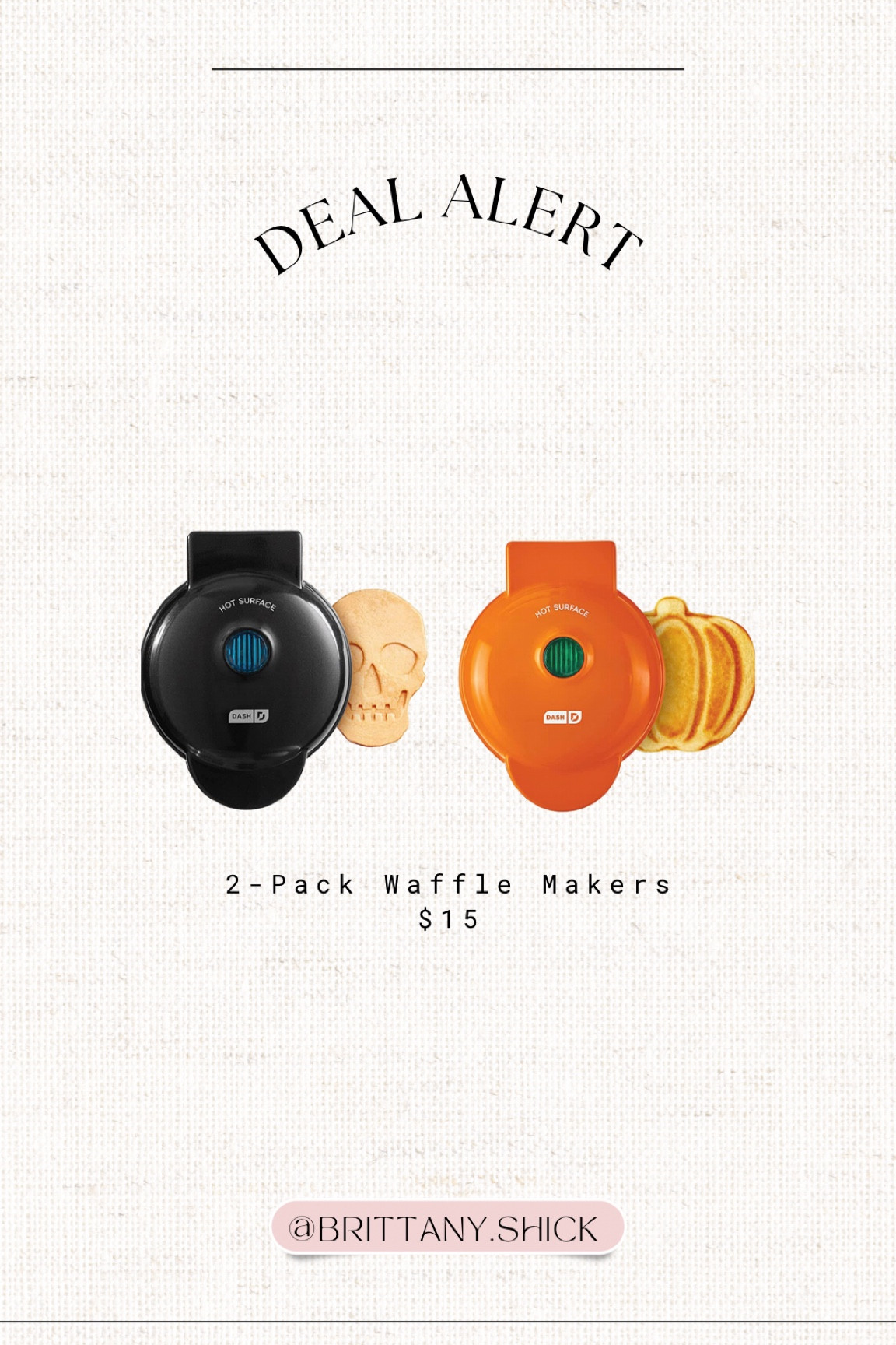 Halloween seasonal waffle maker deal sale alert pumpkin skull 

#LTKSeasonal #LTKfamily #LTKhome