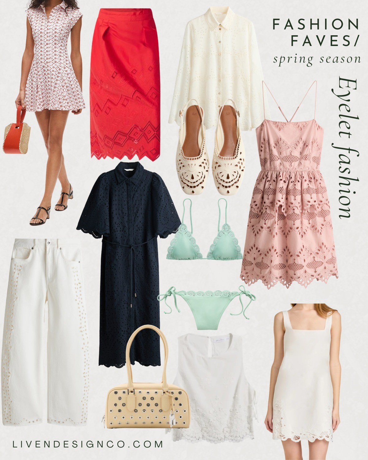 Eyelet fashion. Spring style. Style inspiration. Eyelet skirt. Midi skirt. Eyelet dress. Eyelet denim

#LTKSeasonal #LTKSaleAlert