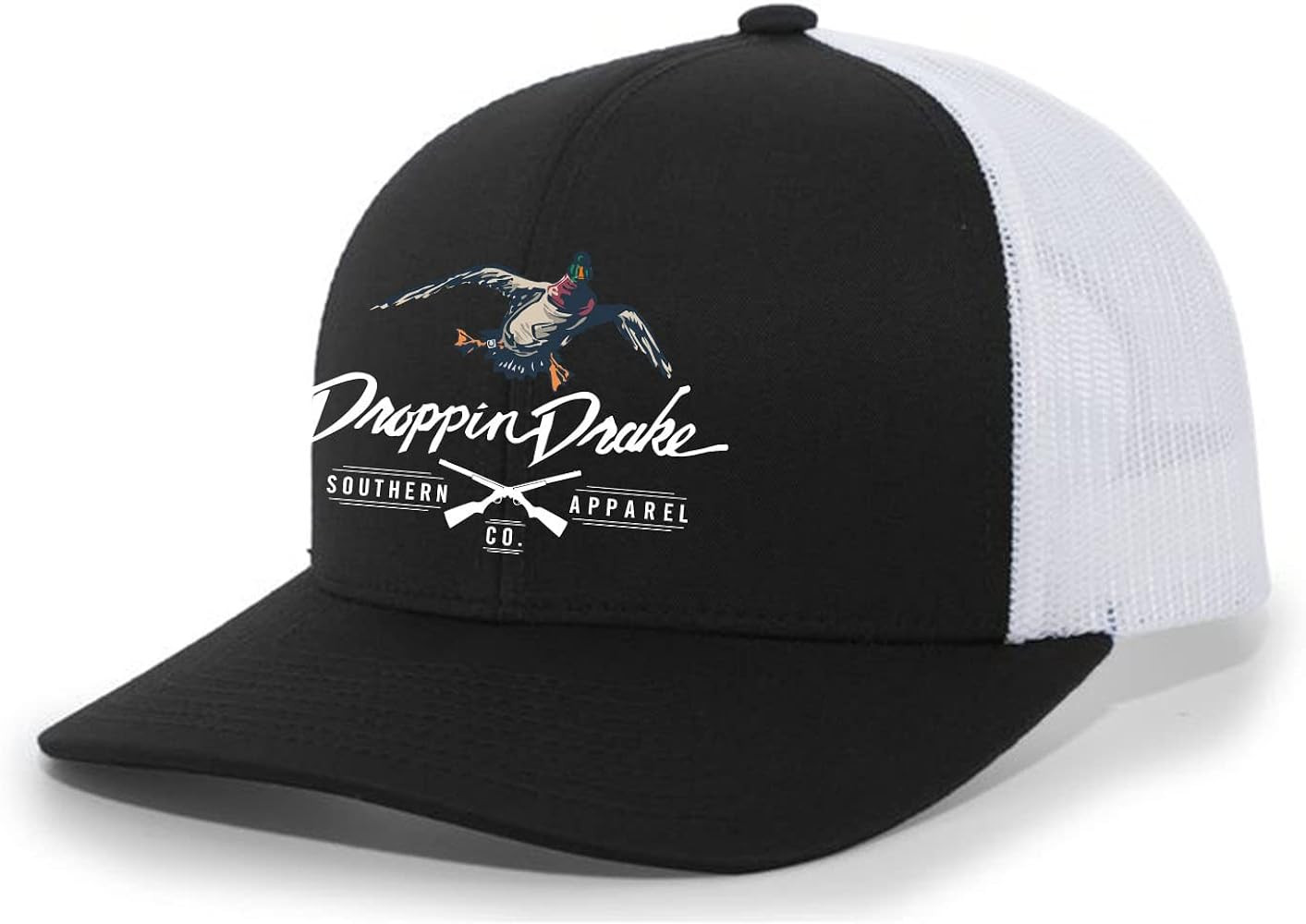 Droppin Drake Mallard Duck and Gun X Logo Mesh Back Trucker | Amazon (US)