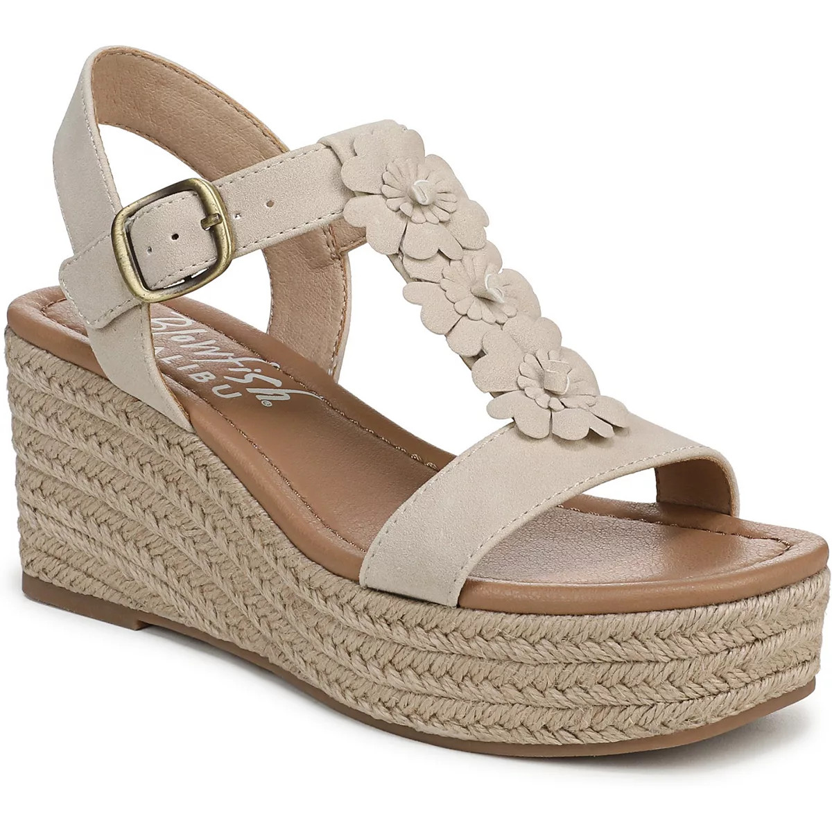 Blowfish Malibu Annika 2 Women's Wedge Strappy Sandals, Size: 6.5, Brown Suede | Kohl's