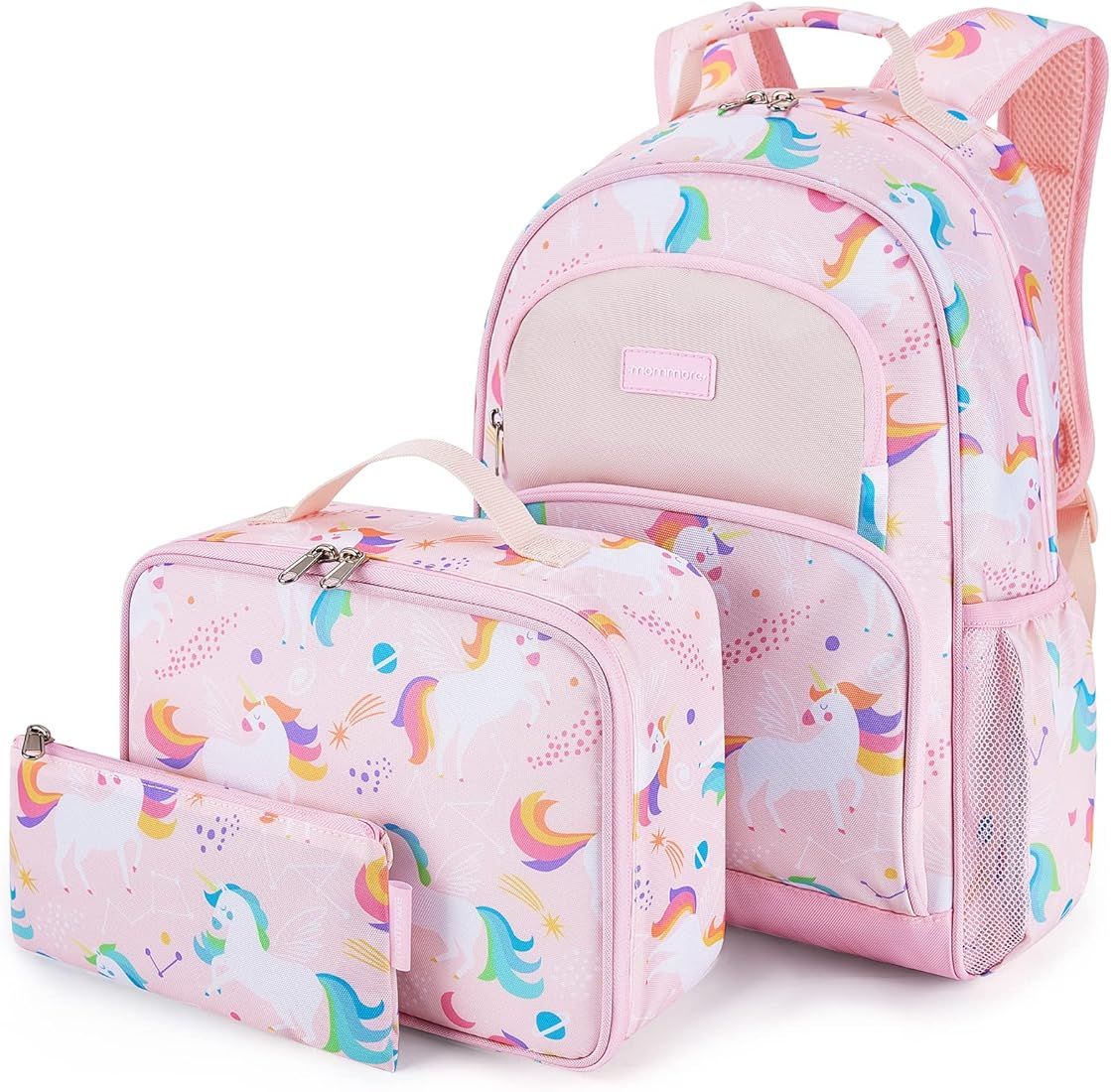 mommore Kids Backpack Set, Lightweight School Backpack for Kids Elementary Bookbag for Students w... | Amazon (US)