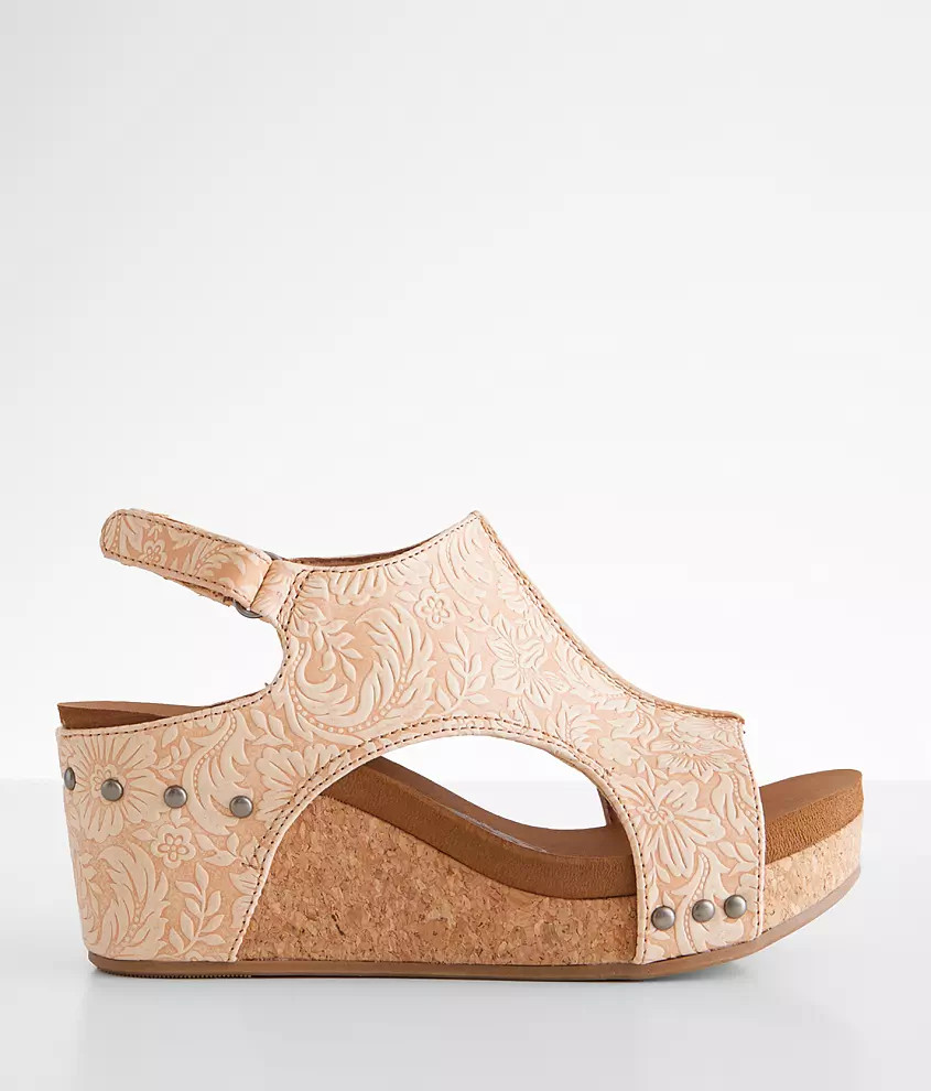 Isabella Tooled Wedge Sandal | Buckle