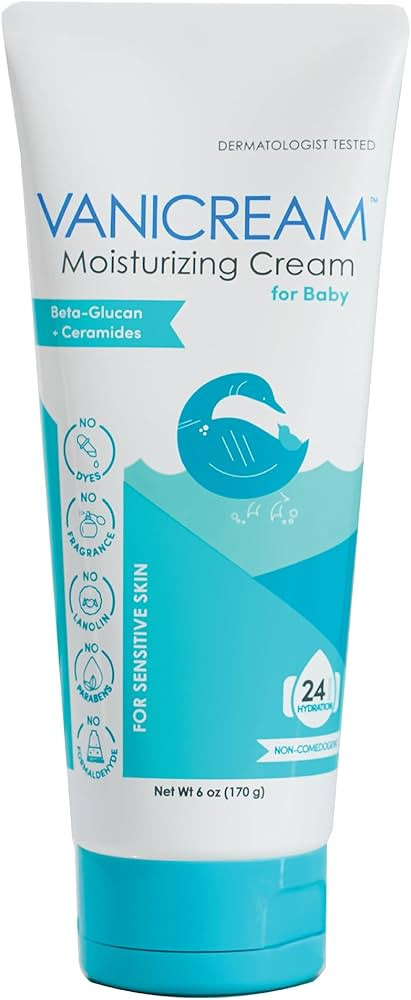 Vanicream Moisturizing Cream for Baby, 6 Oz, Gentle, Hydrating Baby Lotion with Beta-Glucan & Cer... | Amazon (US)