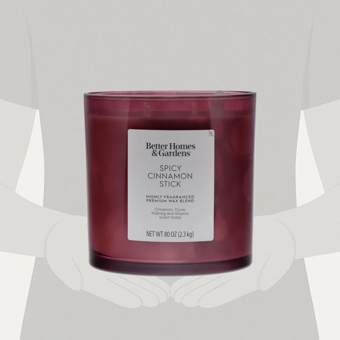 Better Homes & Gardens Spicy Cinnamon Sticks Scented 4-Wick 80oz (2.26 kg) Large Oversized Jar Ca... | Walmart (US)