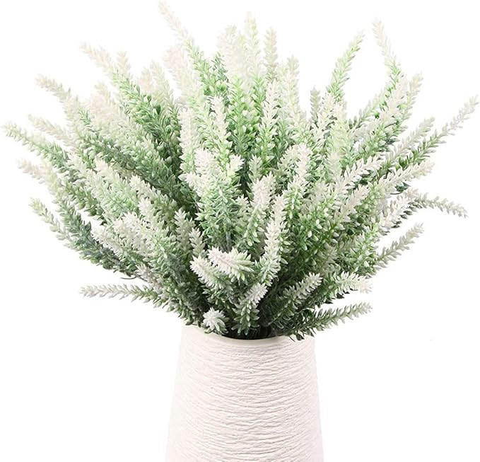 PASYOU 6Pcs Artificial Lavender, Plastic Flowers Plants Faux Simulation Wedding Indoor Outdoor Br... | Amazon (US)