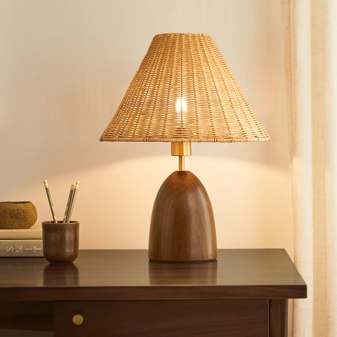 Layne Table Lamp - Rattan | Article