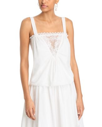 Lace Inset Tank Top - Exclusive | Bloomingdale's (US)