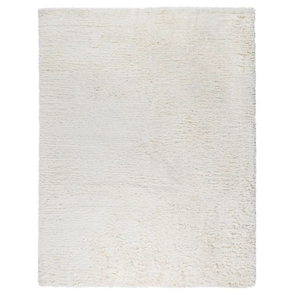 Paris Handwoven Silk Area Rug in Ivory | Wayfair North America