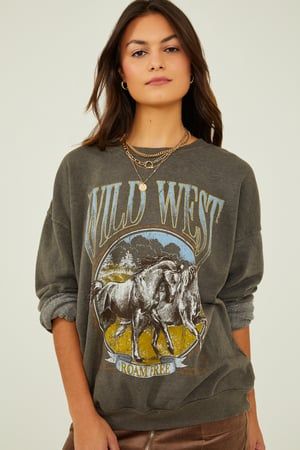 Wild West Oversized Sweatshirt | Altar'd State