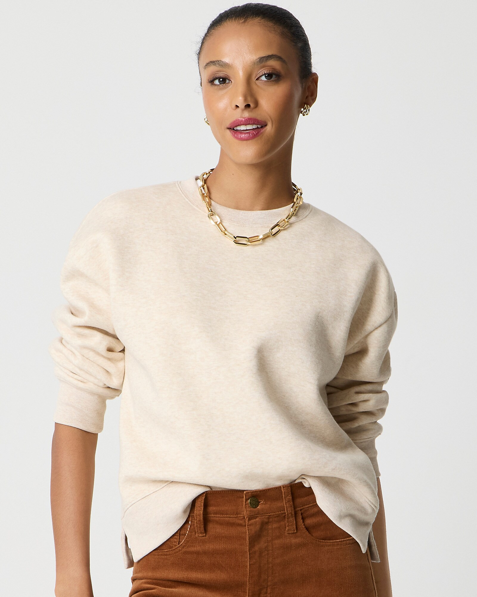 Fleece crewneck sweatshirt | J.Crew Factory