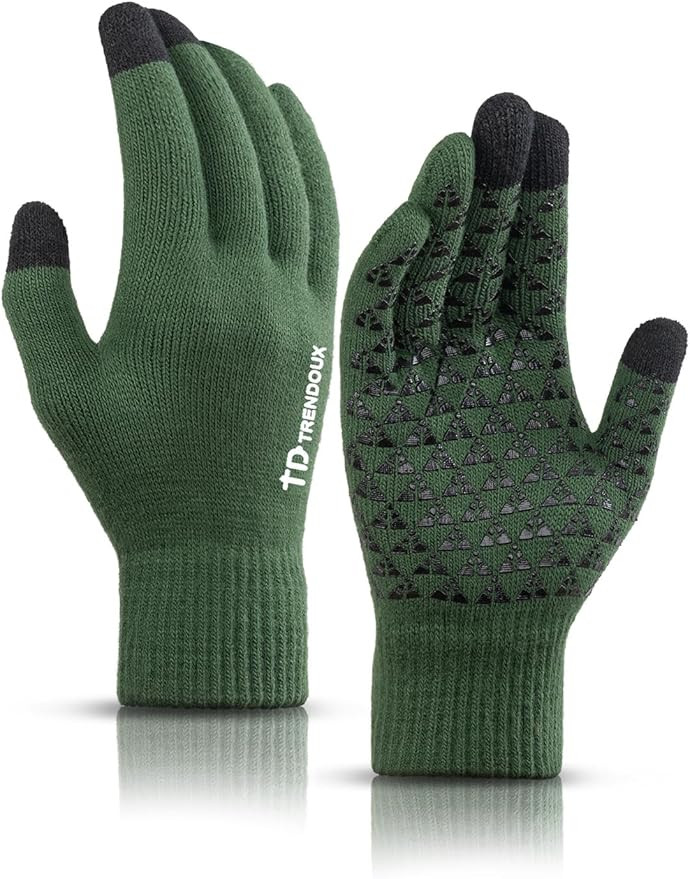 TRENDOUX Winter Gloves for Men Women - Upgraded Touch Screen Cold Weather Thermal Warm Knit Glove... | Amazon (US)