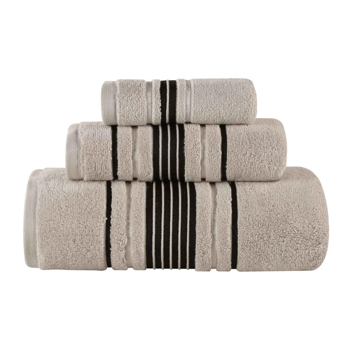 Sadie Zero Twist Cotton Solid and Jacquard Absorbent Assorted Towel Set | Wayfair North America