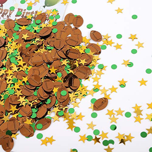 Football Party Table Confetti for Field Day Game Touchdown Football Theme Birthday Decoration, Baby Shower Sport Game Day Party Supplies 1500 PCS | Amazon (US)