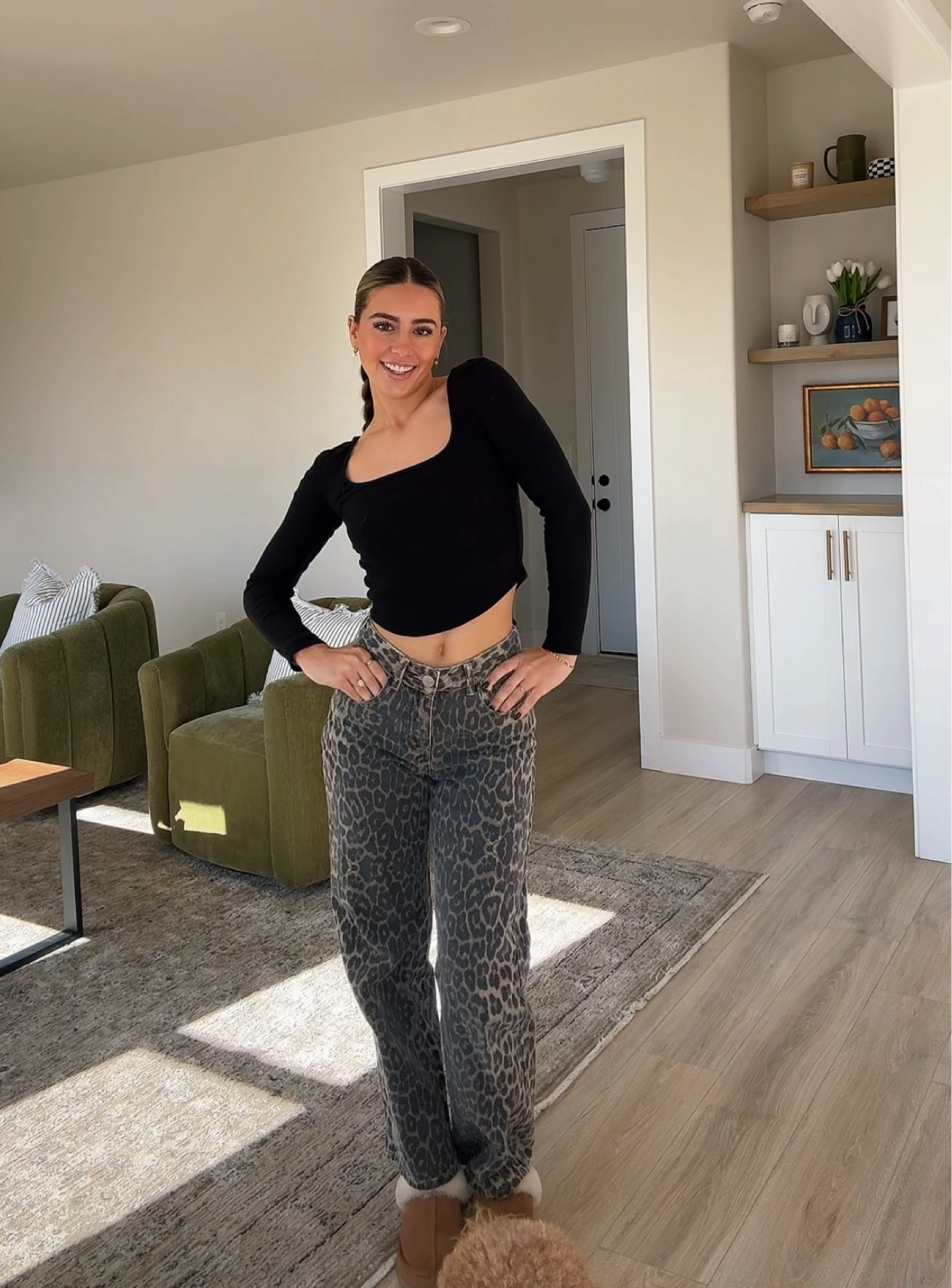 wearing a size XS top & size 2 jean! 