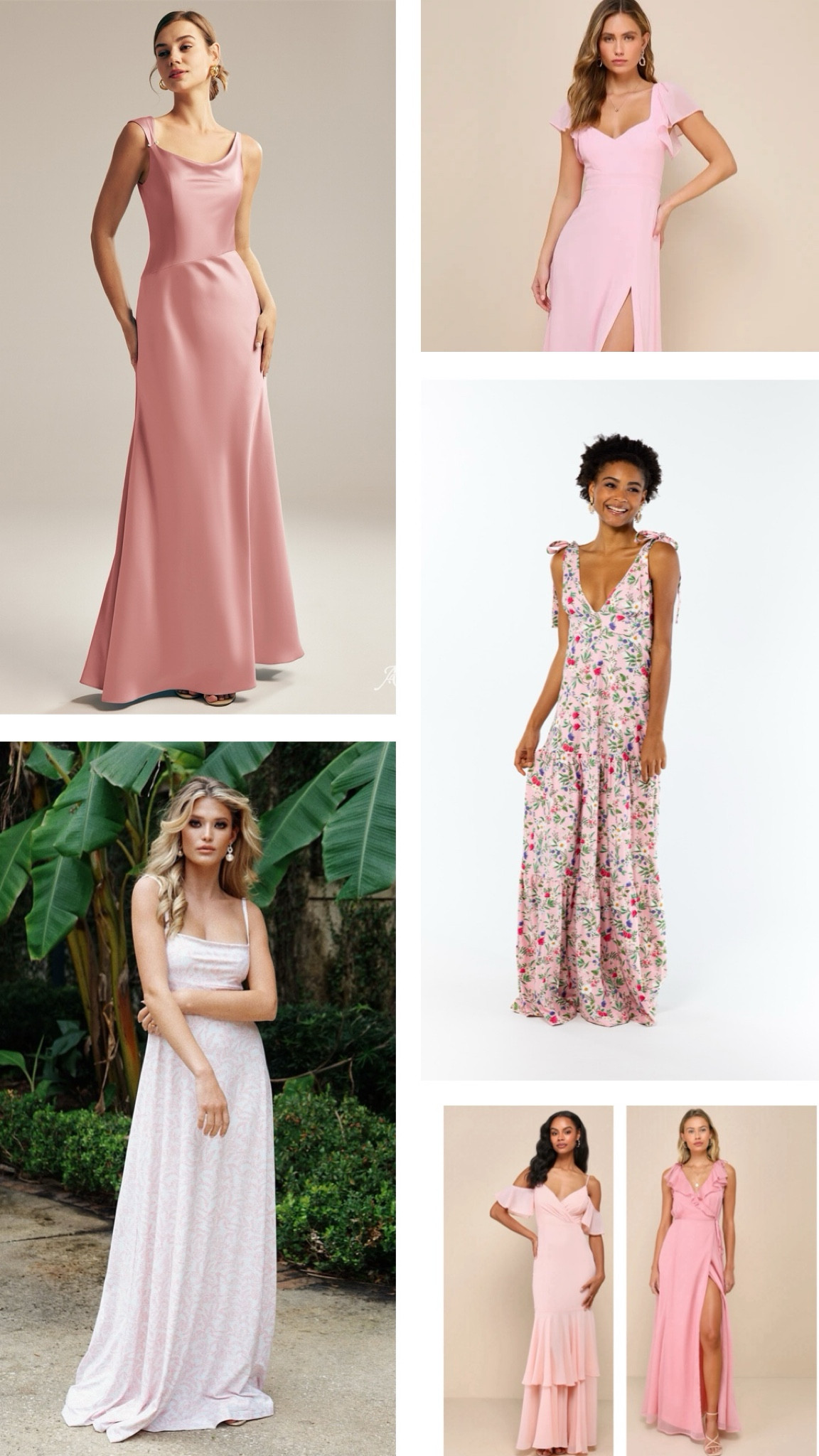 Pink bridesmaid / wedding guest dresses 

#LTKparties #LTKwedding #LTKSeasonal