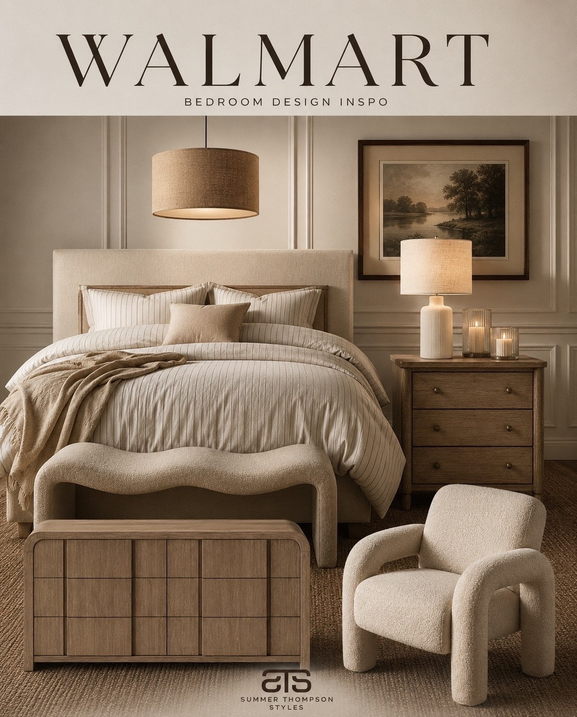 Cozy bedroom goals found at Walmart and I’m obsessed 🤎 Boucle textures, warm woodgrain, and that soft neutral palette that just feels like home. This is organic modern done on a budget — and every single piece is shoppable on LTK. #OrganicModern #WarmMinimalism #NeutralHomeDecor #CozyBedroomDecor #BedroomInspo #WalmartHome #WalmartFinds #AffordableHomeDecor #BoucleDecor #EarthToneDecor

Summerthompsonstyles

#LTKHome #LTKU #LTKdayinmylife
