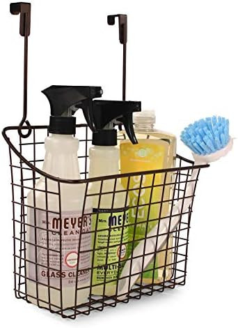 Spectrum Diversified Grid Storage Basket, Over The Cabinet, Steel Wire Sink Organization for Kitchen | Amazon (US)