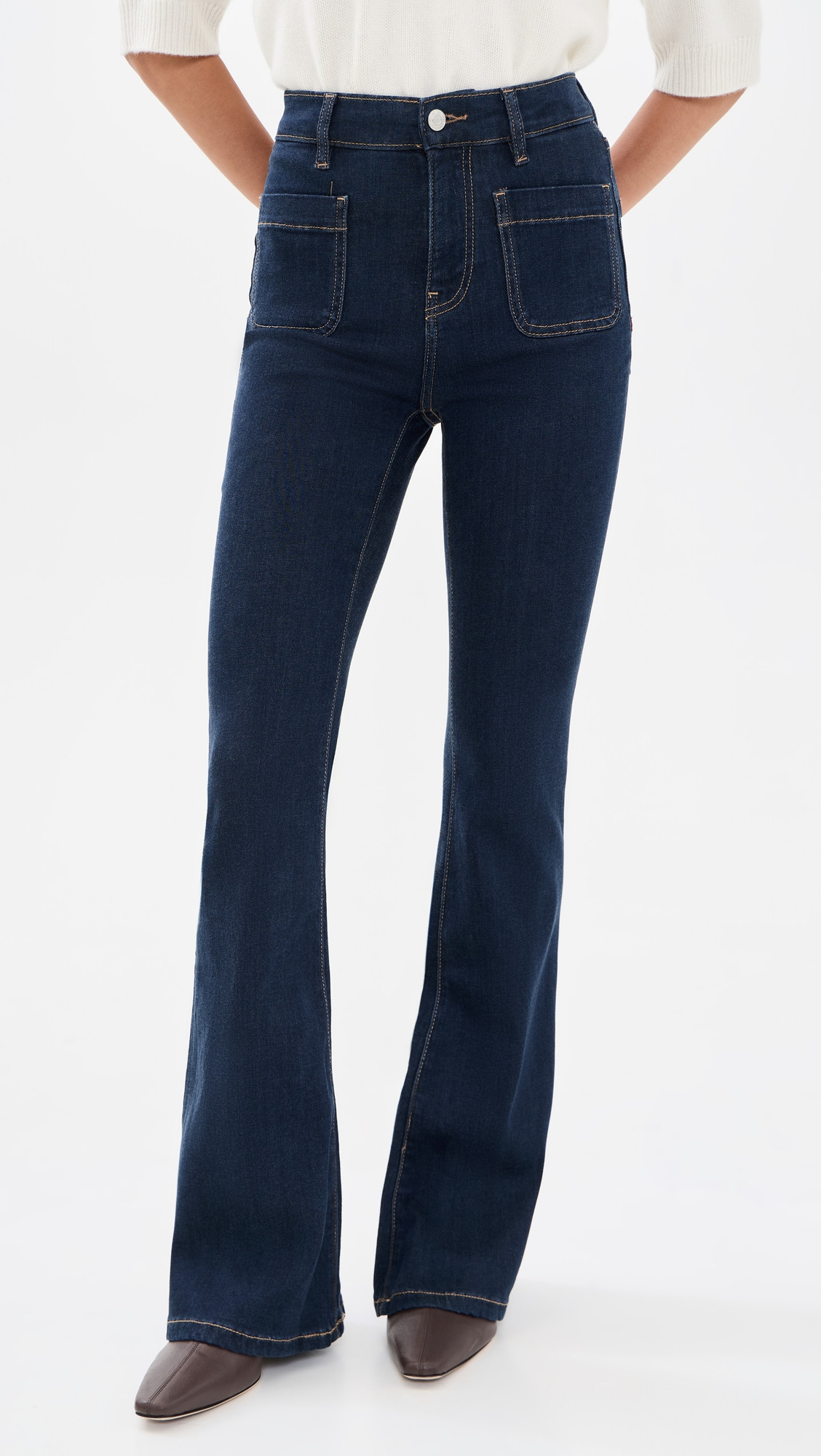 WARP + WEFT Mia Flare Jeans Long Gone 28 | Shopbop