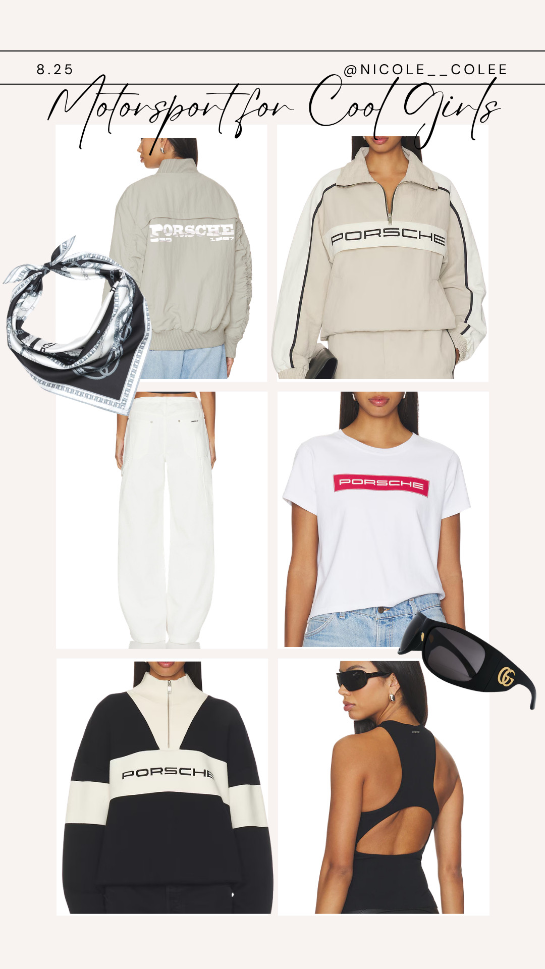 Motorsport, but make it **cool girl.** 🏁🖤

As a Porsche girl from head to toe, there was approximately ZERO chance I was scrolling past these pieces without adding to cart. 😂 The oversized jackets, the racing-inspired details, the tee… I mean, COME ON.

Sporty + luxe + a little off-duty race day energy? **You better believe I bought them.** 🏎️💨

Consider this your sign to enter your motorsport era. Shop my Porsche picks right here in LTK. 🖤

#LTKStyleTip #LTKFashion #PorscheStyle #MotorsportStyle #CoolGirlStyle
 

 #LTKdayinmylife #LTKgrwm #LTKootd