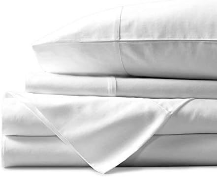 Mayfair Linen 100% Egyptian Cotton Sheets, White Queen Sheets Set, 600 Thread Count Long Staple C... | Amazon (US)