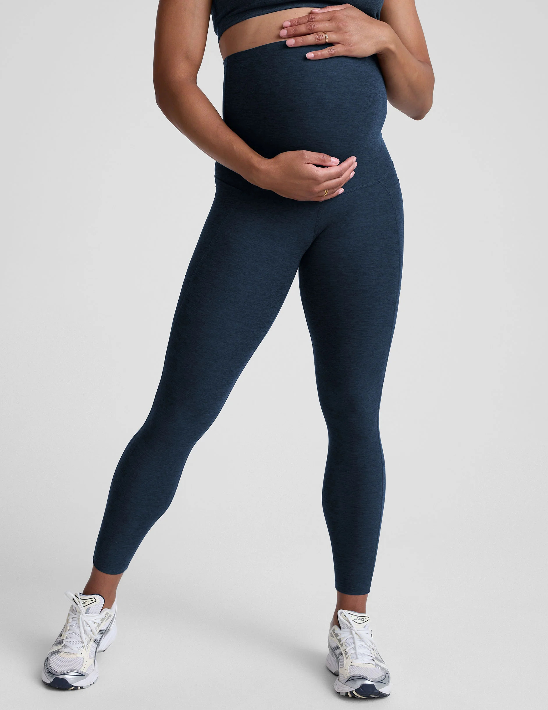 Spacedye Love the Bump Maternity Pocket Midi Legging | Beyond Yoga | Beyond Yoga
