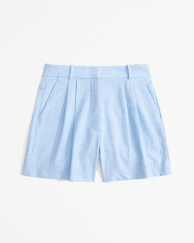 Women's Curve Love A&F Sloane Tailored Short | Women's Bottoms | Abercrombie.com | Abercrombie & Fitch (US)
