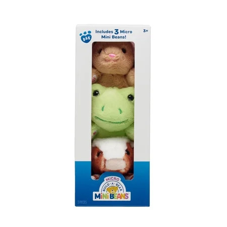 Build-A-Bear Micro Mini Beans® Plush 3 Pack | Walmart (US)