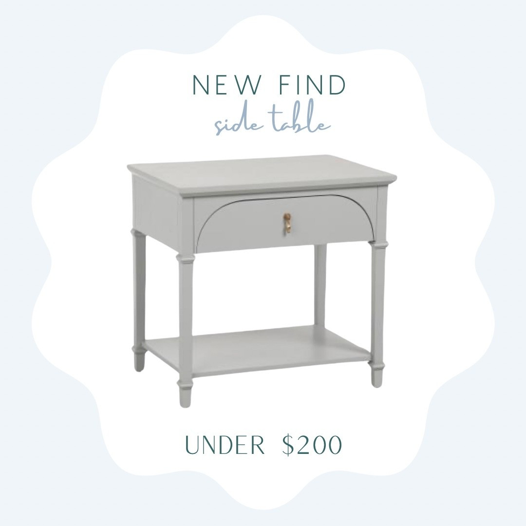 Look for less blue accent table under $200! Gorgeous designer lookalike side table. 