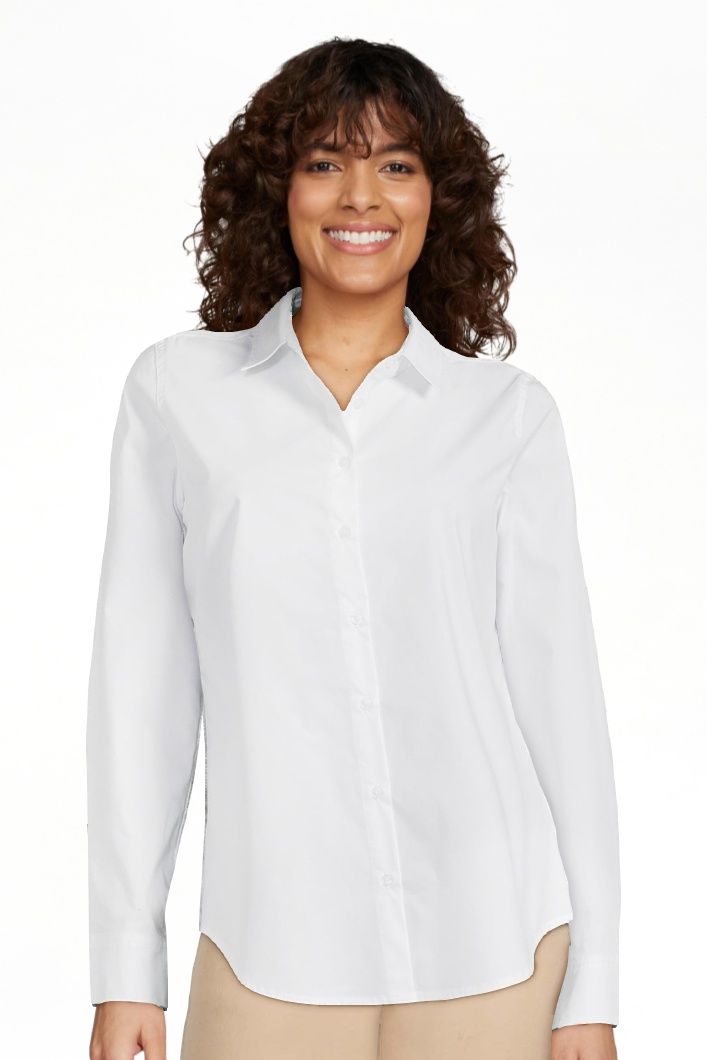 Time and Tru Women's Long Sleeve Button Down Shirt | Walmart (US)